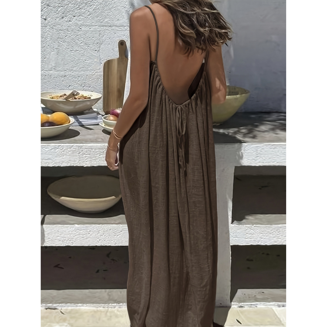 Afila™| Casual Backless Cami Summer Dress