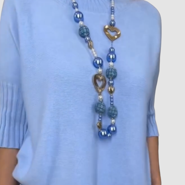 Delyssa™ Elegant 2-Piece Set | Relaxed Top and Ribbed Midi Skirt