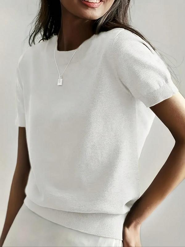 Ciela™ | Lightweight Short Sleeve Crewneck Pullover Top
