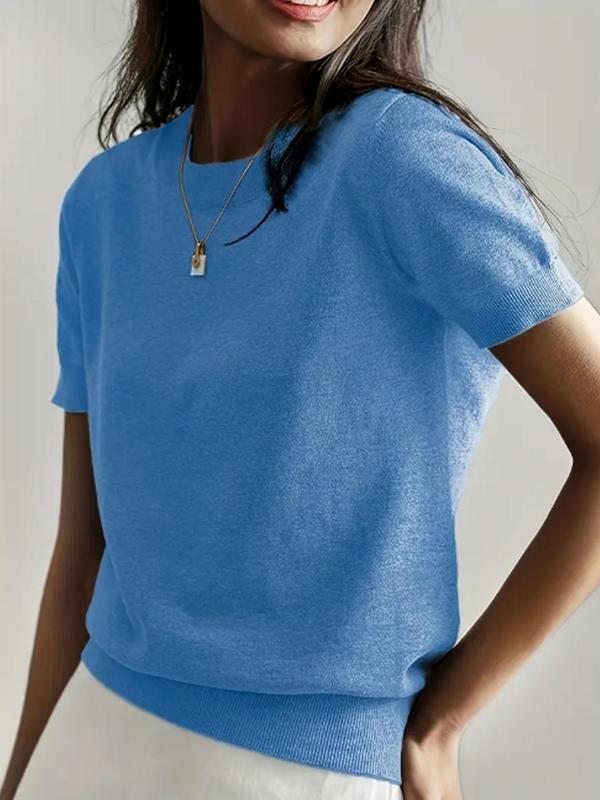 Ciela™ | Lightweight Short Sleeve Crewneck Pullover Top