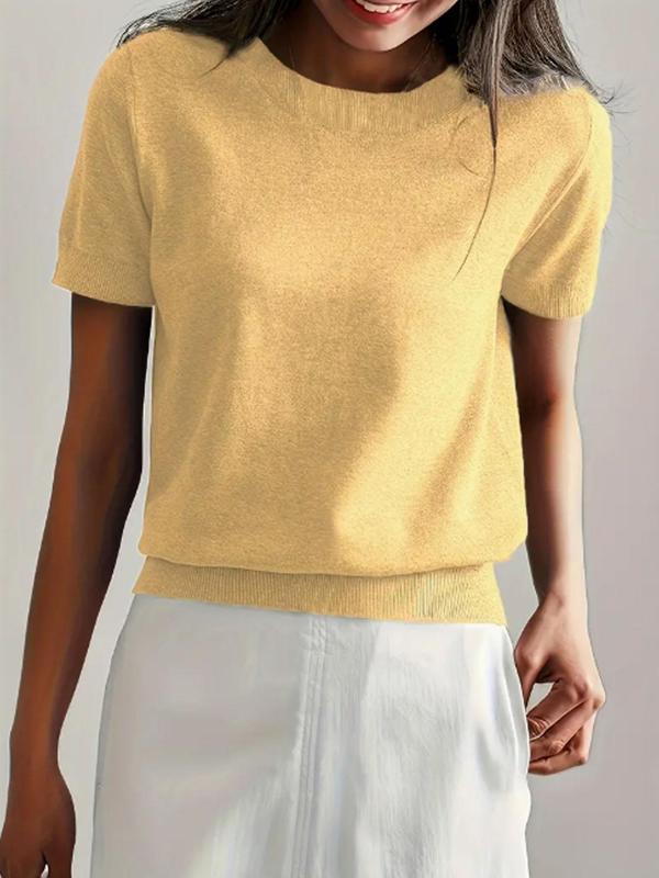 Ciela™ | Lightweight Short Sleeve Crewneck Pullover Top